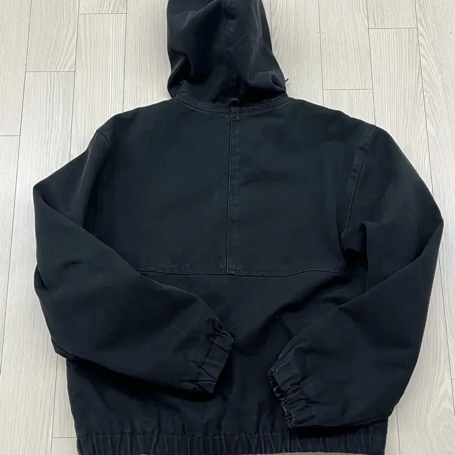 stussy 스투시 인슐레이티드 캔버스 워크 자켓 블랙 M (100)