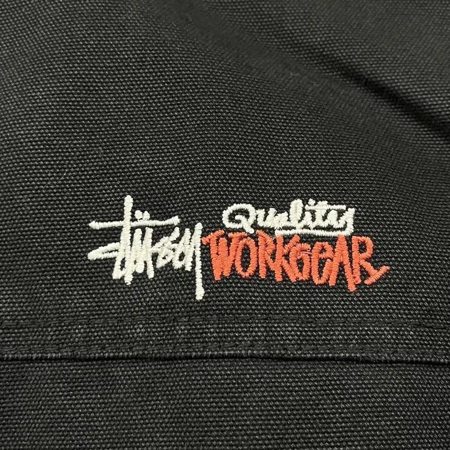 stussy 스투시 인슐레이티드 캔버스 워크 자켓 블랙 M (100)