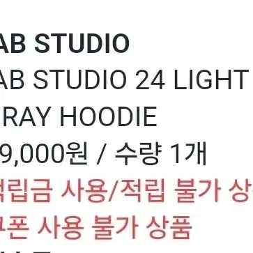 IAB STUDIO 24 LIGHT GRAY HOODIE L 사이즈