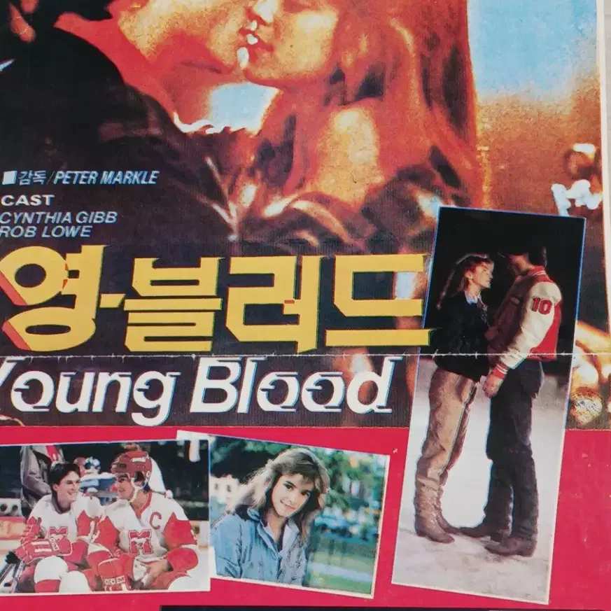 롭로 신시아기브 패트릭스웨이지 영블러드(1986년)전단지