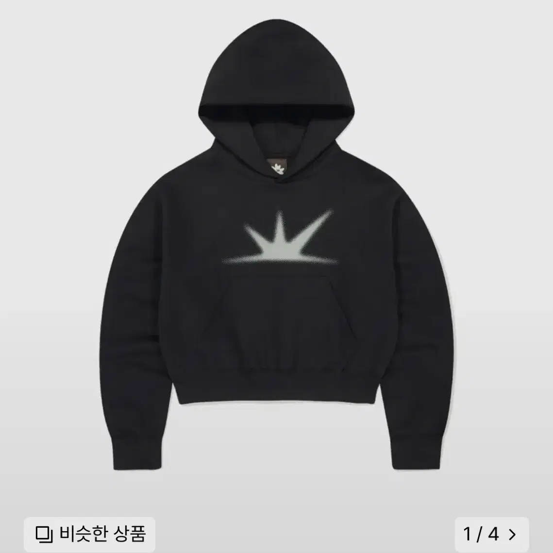 썬러브 W Daybreak Crop Hoodie Black