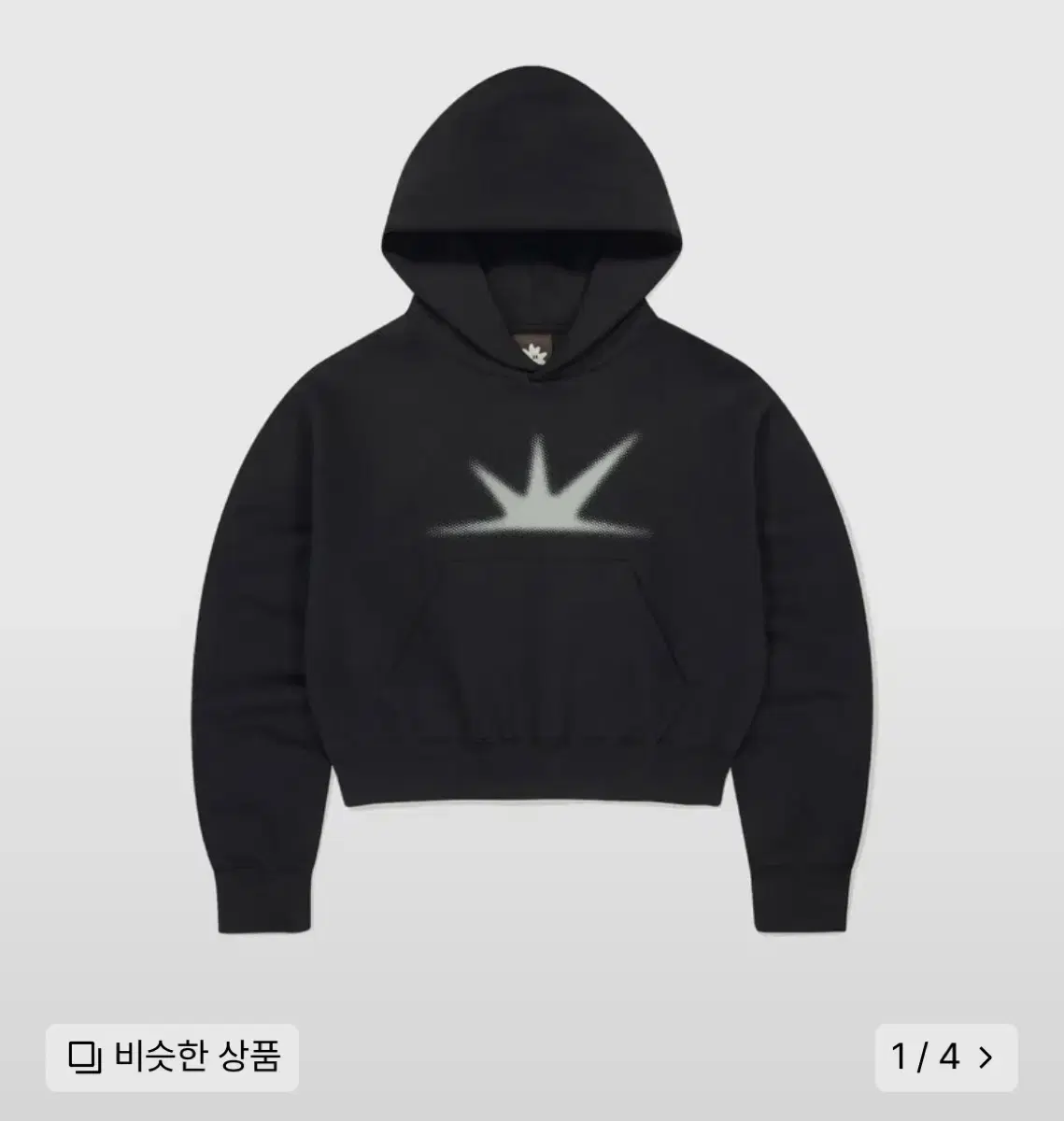 썬러브 W Daybreak Crop Hoodie Black