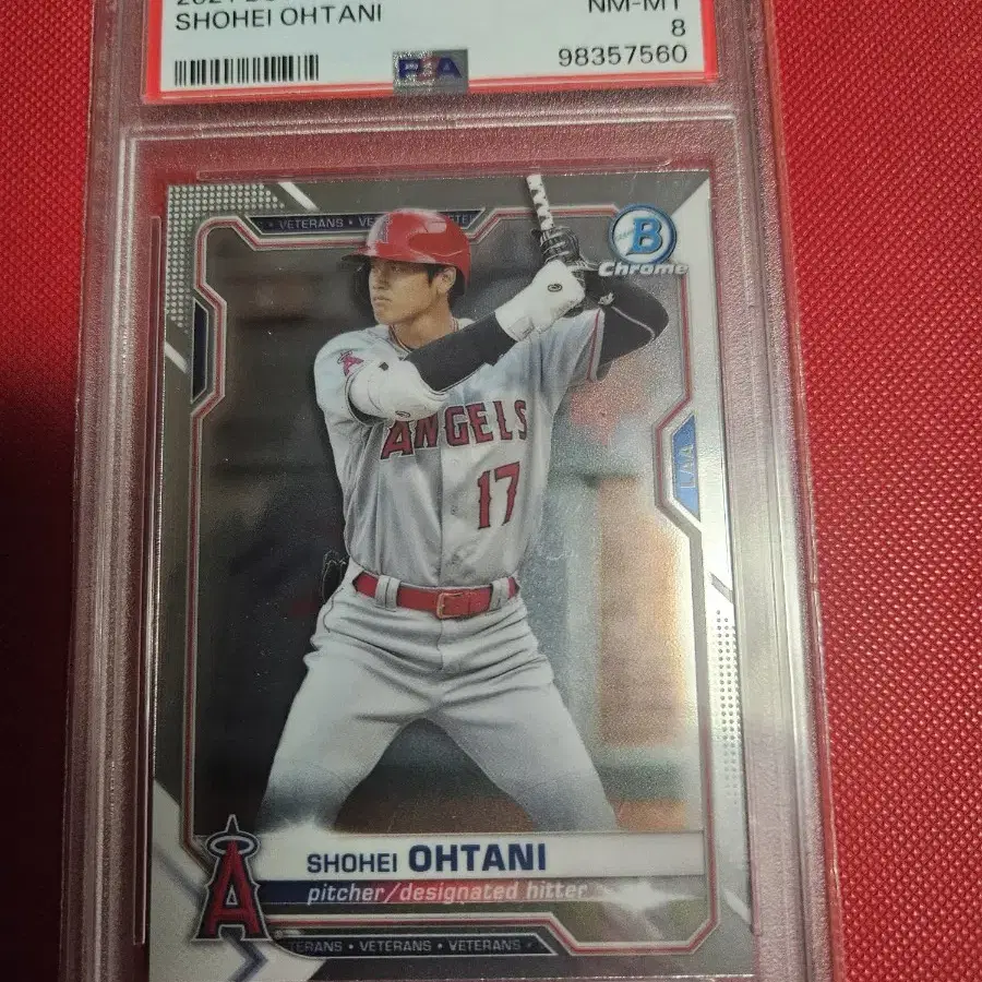 오타니 2021 Bowman Chrome PSA 8등급 카드