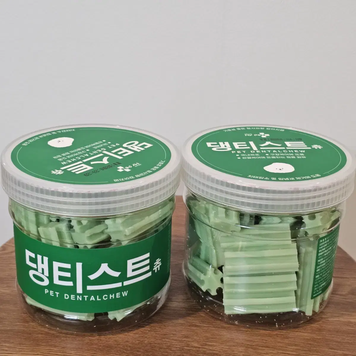 2개묶음/ 강아지 개껌 치석제거 덴탈껌 댕티스트츄 300g