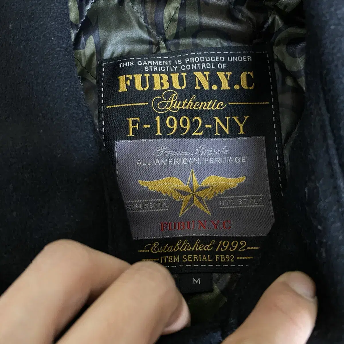 새상품) Fubu NYC 후부 울 코트 m