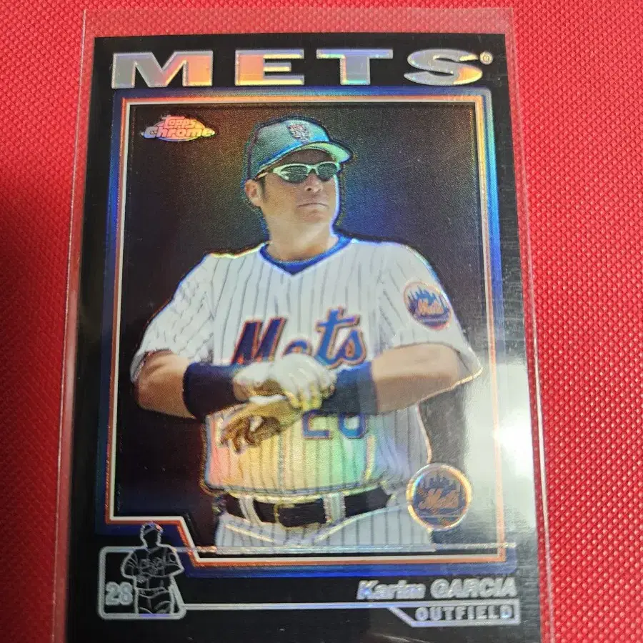 롯데 한화 용병 카림 가르시아 Topps Chrome 블랙 리플렉터 카드