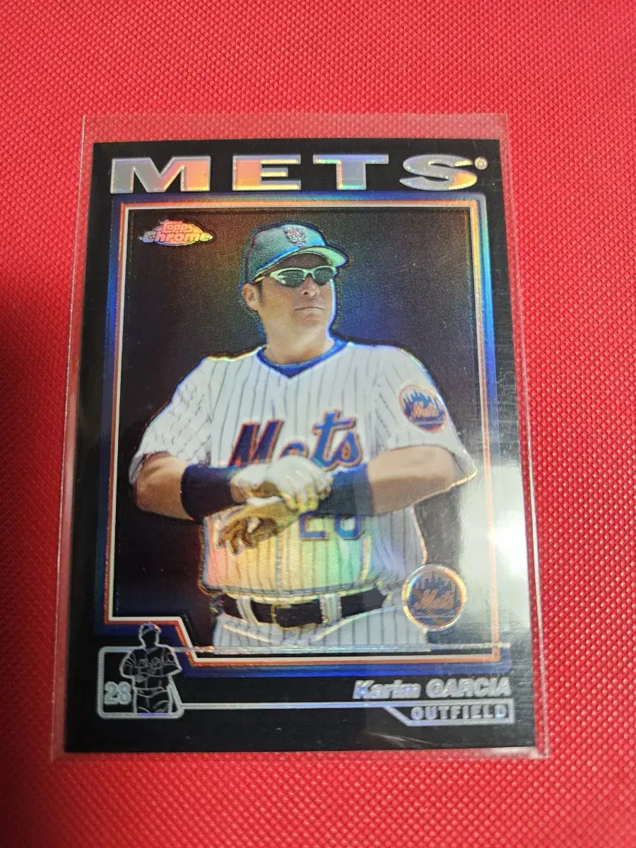 롯데 한화 용병 카림 가르시아 Topps Chrome 블랙 리플렉터 카드