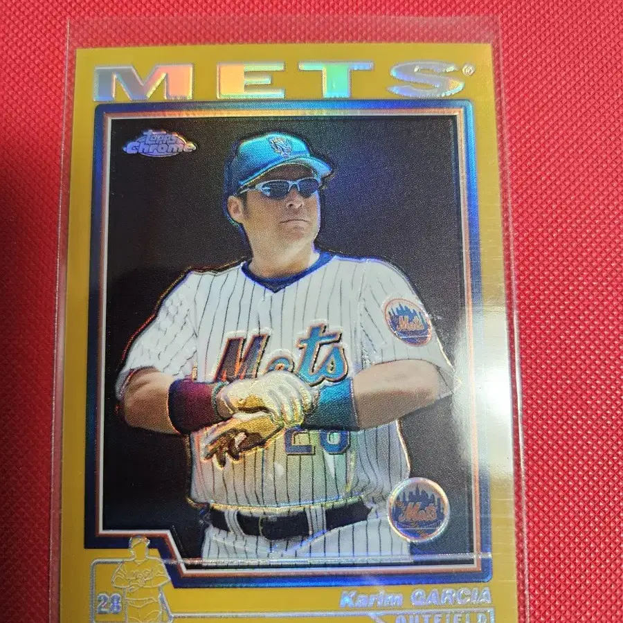 롯데 한화 용병 카림 가르시아 Topps Chrome 골드 리플렉터 카드