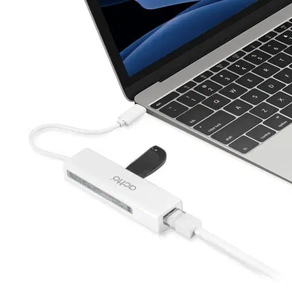 C타입 연결 4포트 USB 2.0 랜포트 허브