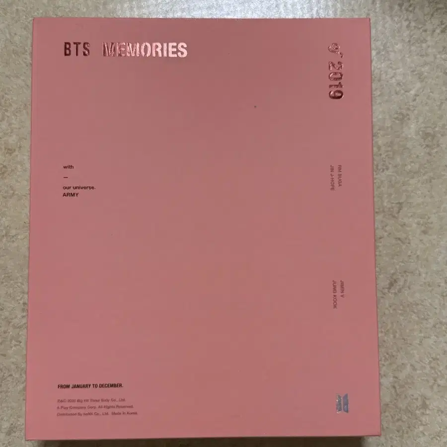 BTS Memories of 2019