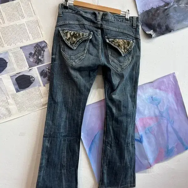 일본빈티지 ORIRIN JEANS 로우라이즈 부츠컷 데님팬츠 우먼즈