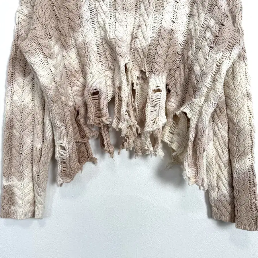 Vintage Fringe Cropped Sweater