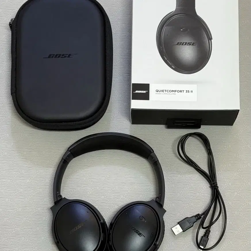 보스 qc35 2 블랙 헤드셋