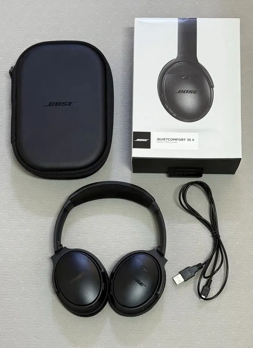 보스 qc35 2 블랙 헤드셋