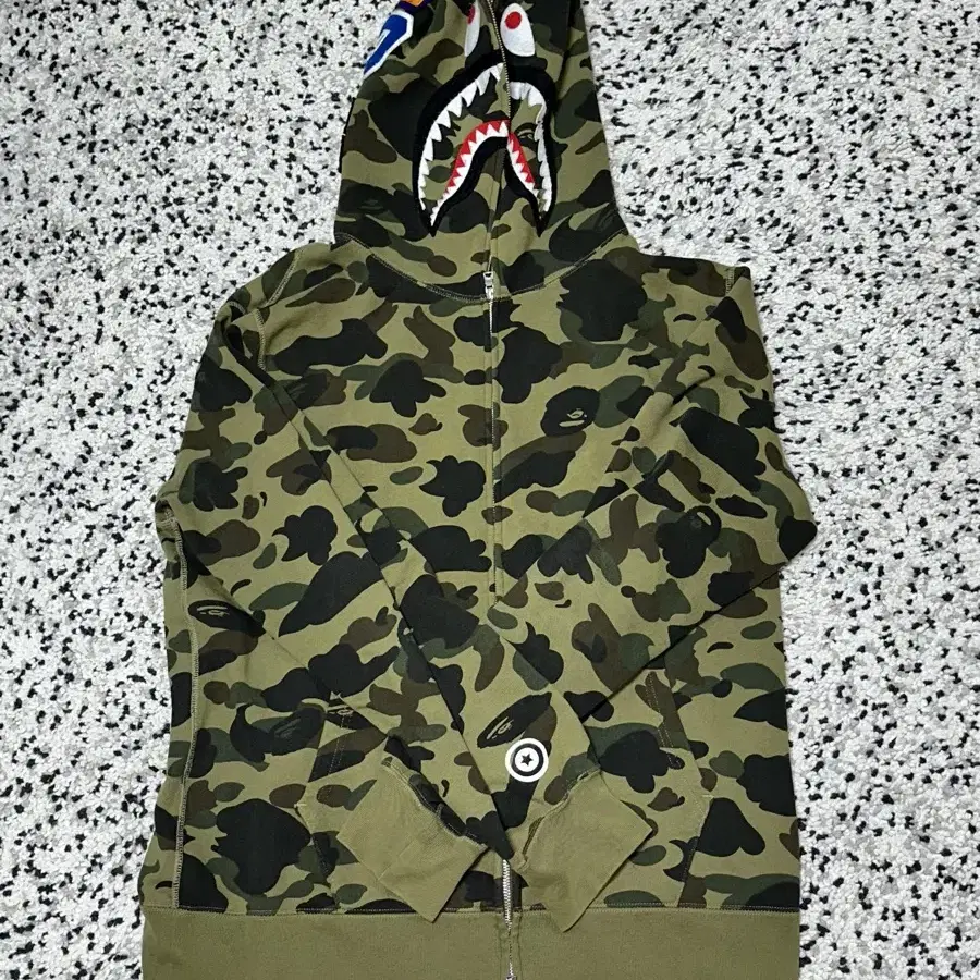 Bape 샤크후드 녹계 xxl