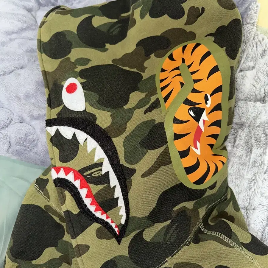 Bape 샤크후드 녹계 xxl