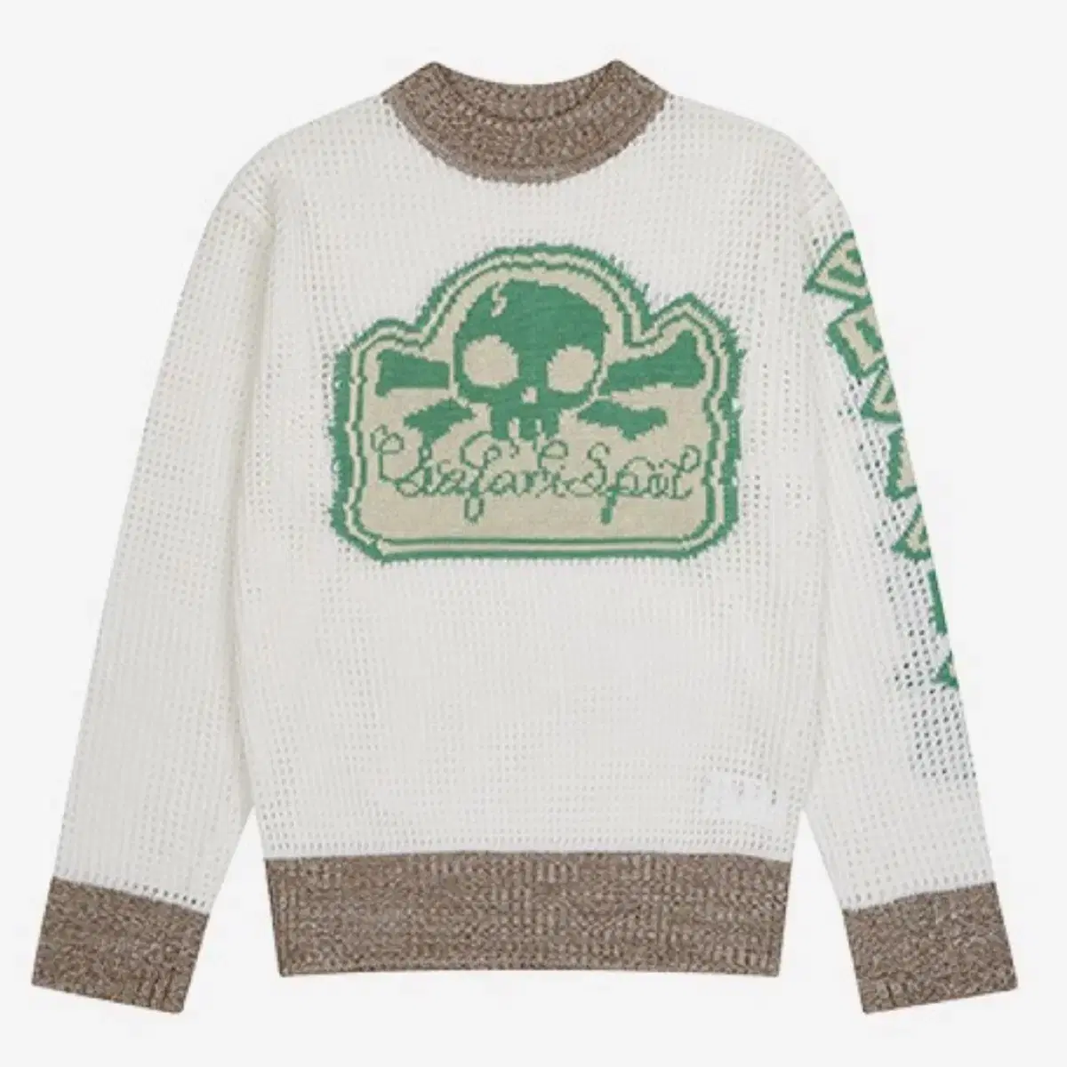 사파리스팟 니트 MULTI SKULL MESH KNIT