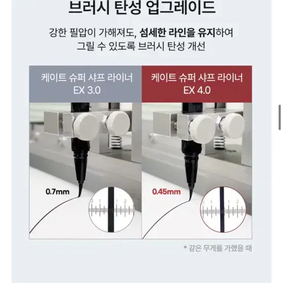 새상품)케이트 슈퍼 샤프 라이너 EX 4.0 브러쉬 아이라이너 리필교체