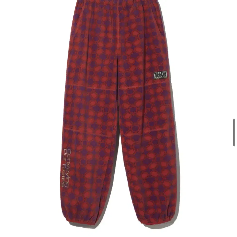 테켓 weekend fleece pants red