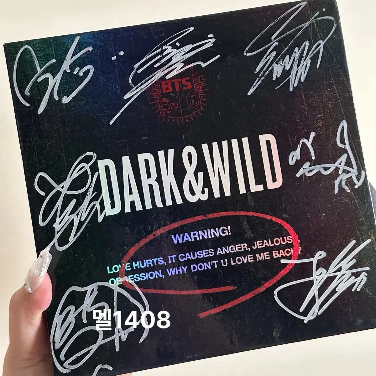 방탄소년단 친필 싸인 앨범 DARK&WILD