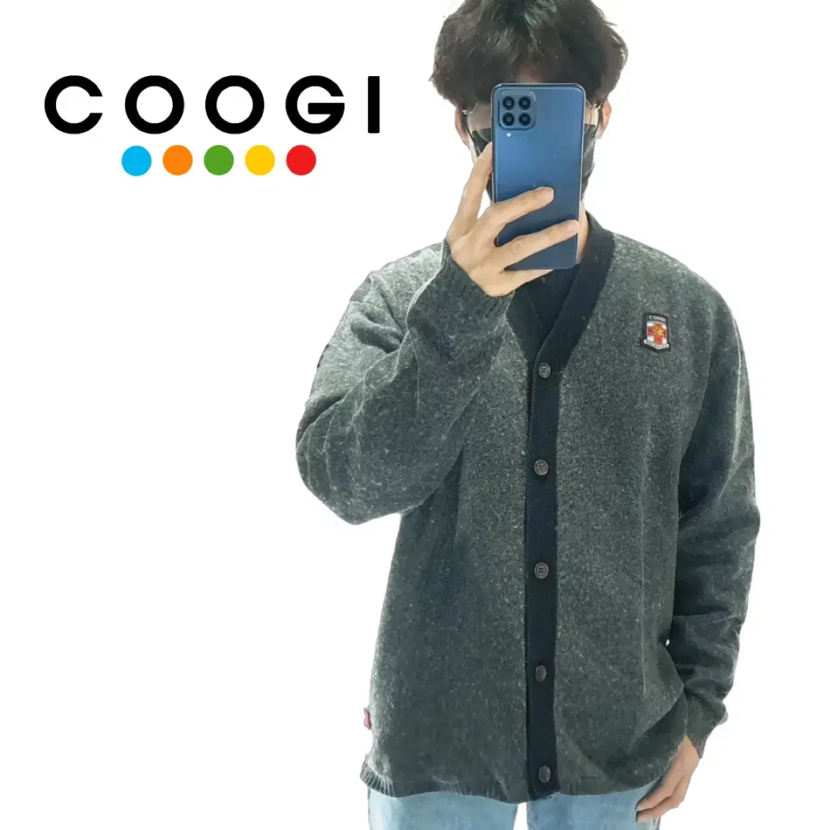 (CS575)3XL-4XL 쿠지 멜버른 코튼 울 니트 가디건 knit