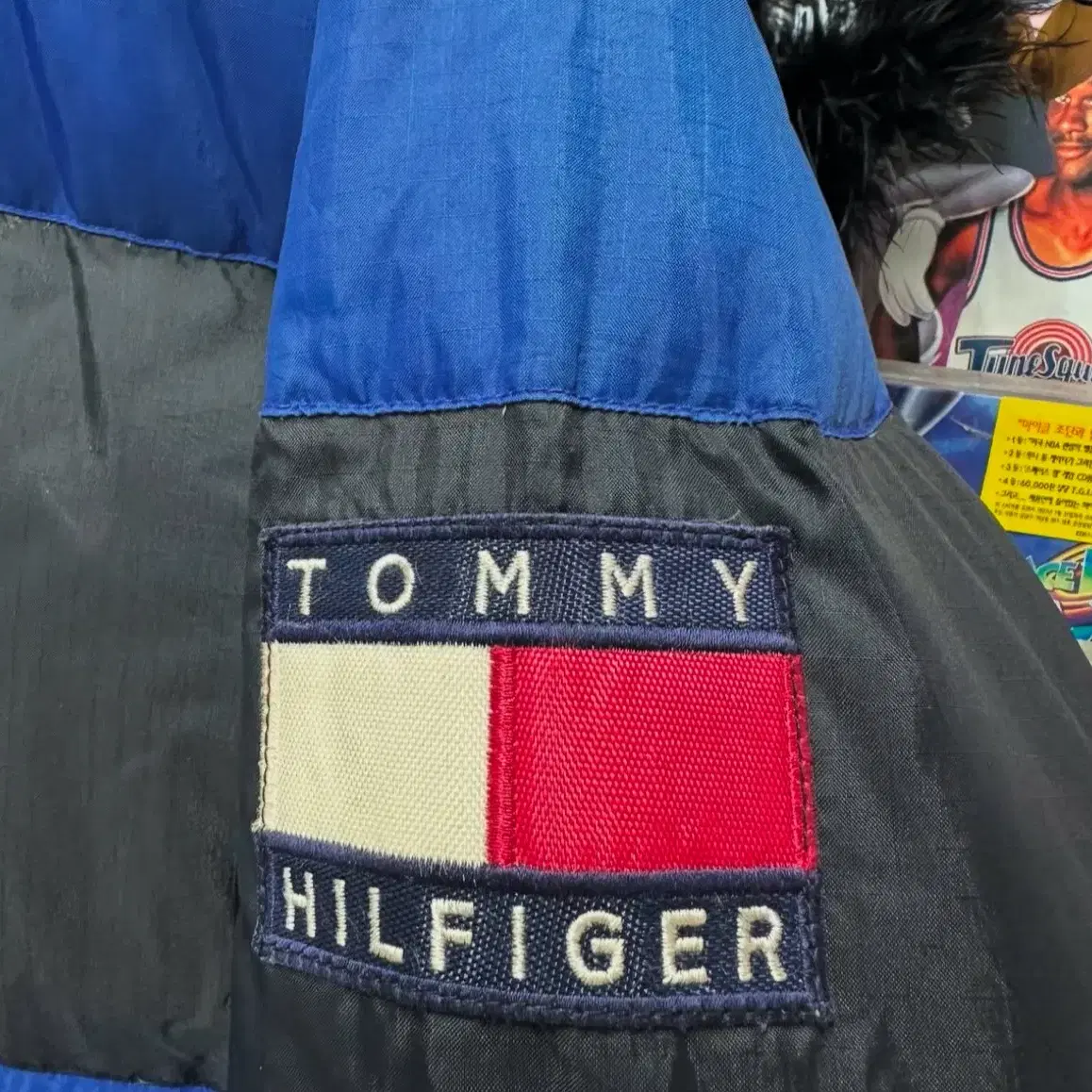 90S TOMMY HILFIGER 타미힐피거 컬러블락 다운 자켓 패딩