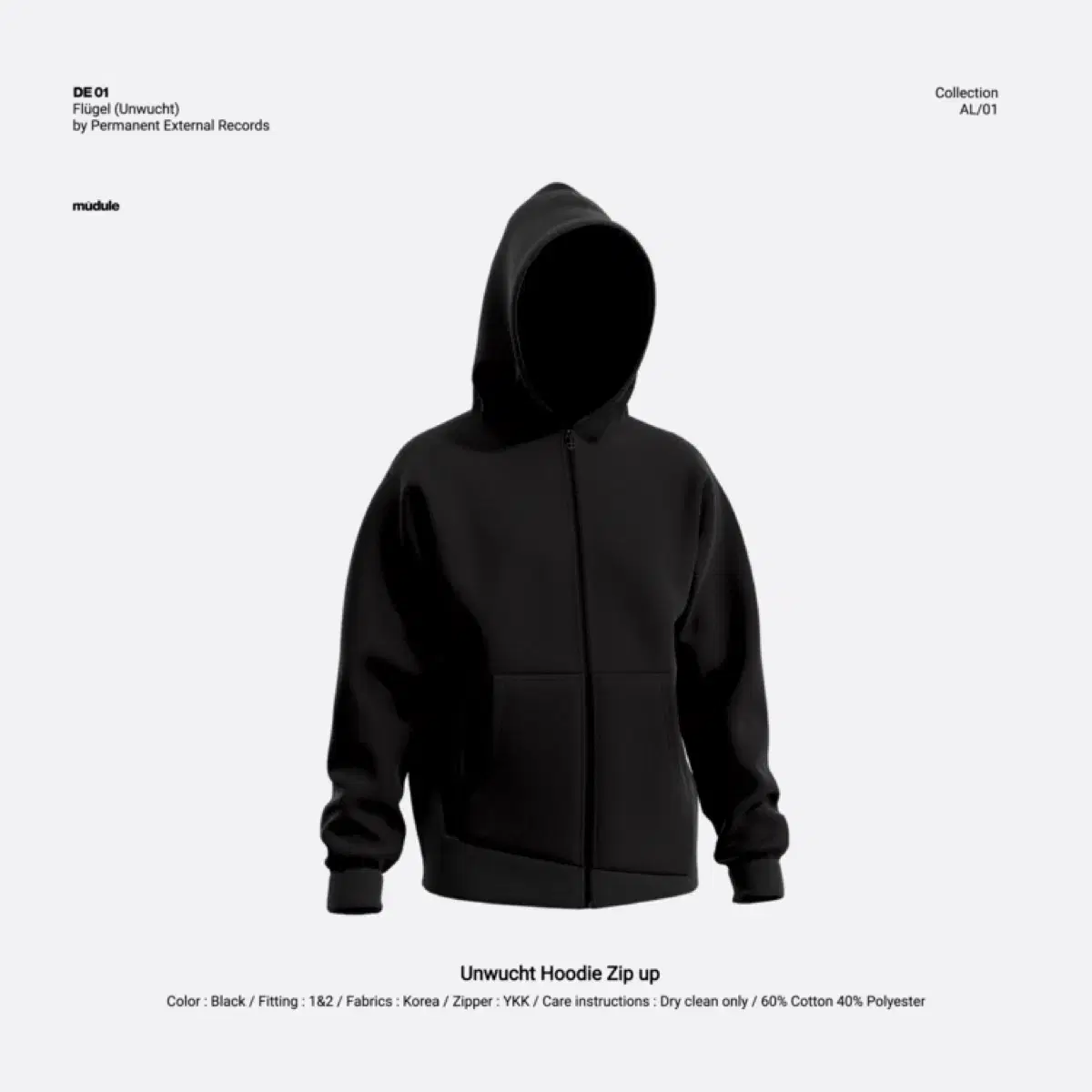 mudule Unwucht Hoodie Zip up