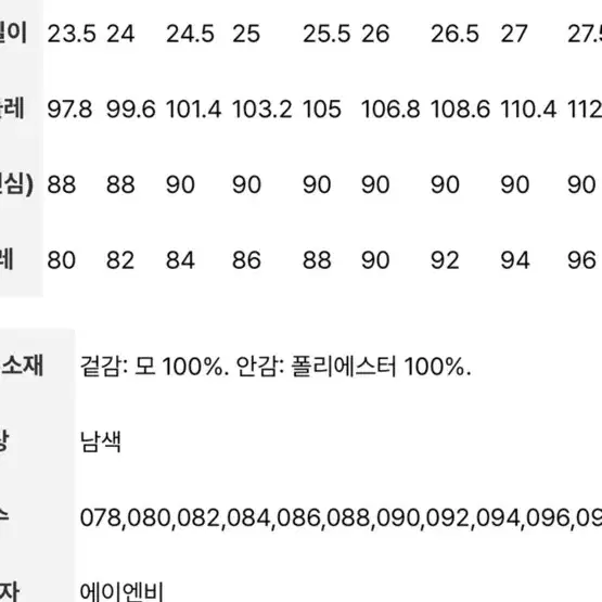 갤럭시 Prestige 네이비 체크 Normal Fit 정장세트