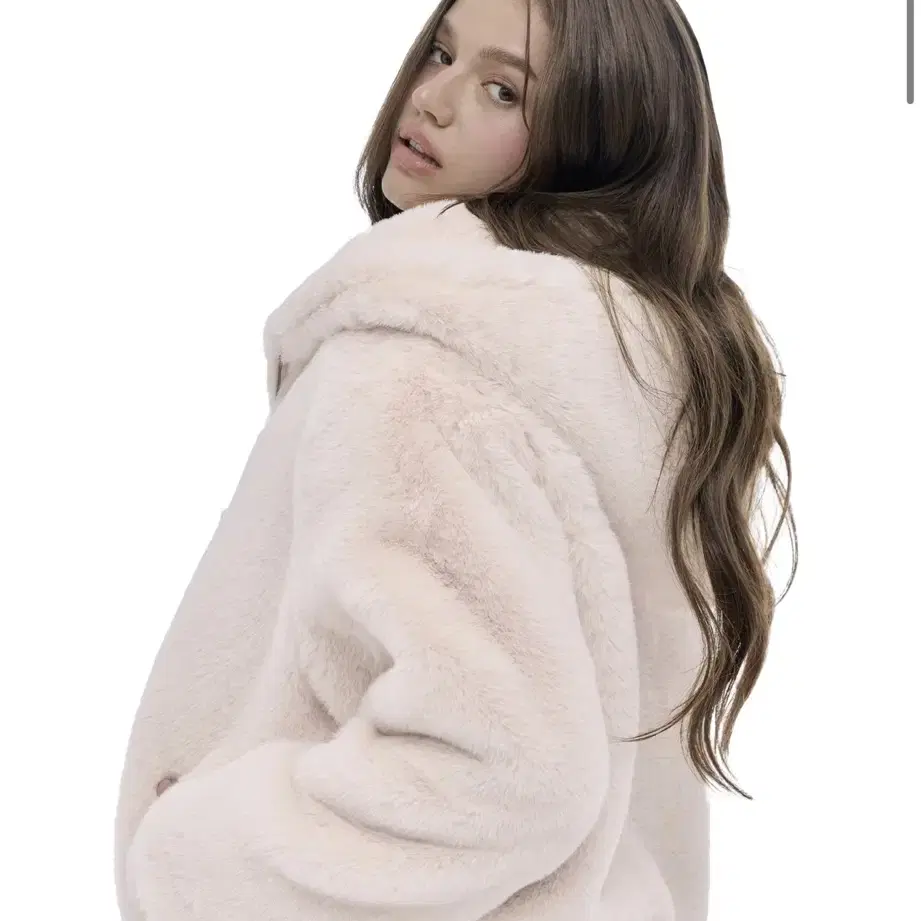 클리시어 kleesier 퍼 자켓 연핑크 fur jacket pink