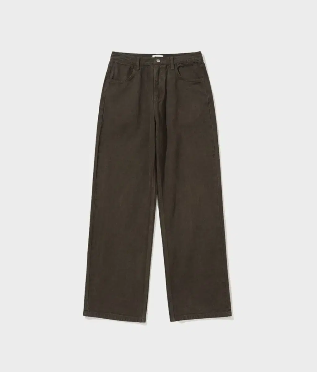 Garment Dyed Brushed Pants - Brown