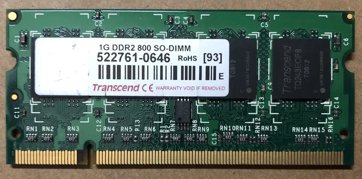 NAS, 노트북용 트랜센드 1GB DDR2 800 RAM 램 판매