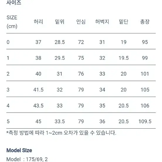 오어슬로우 105 스카이블루(연청) 1사이즈