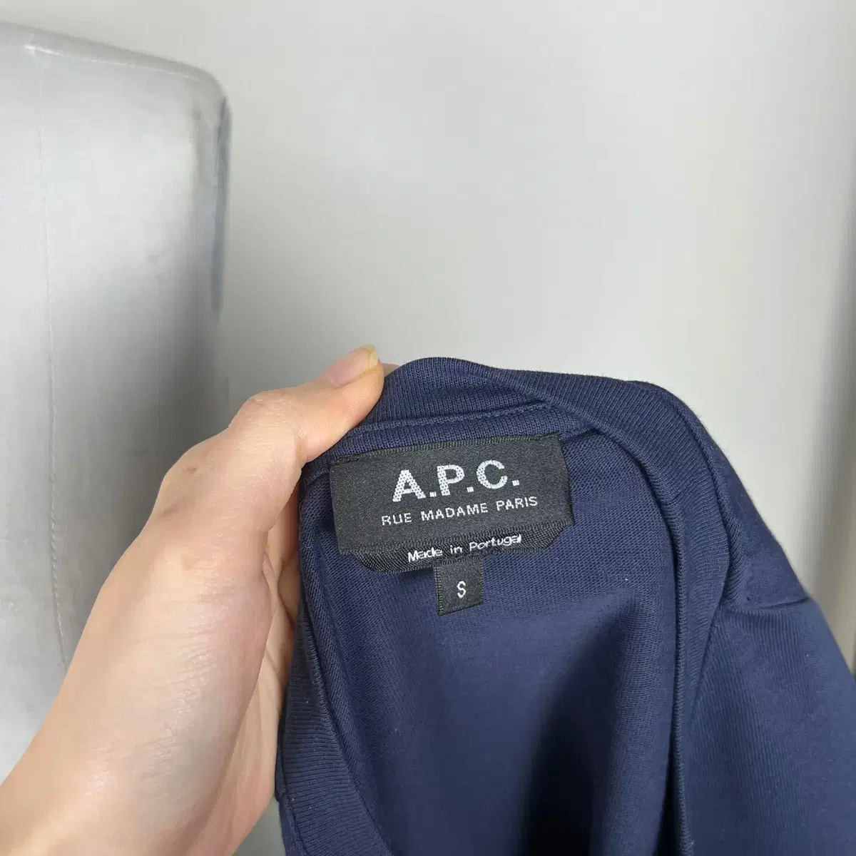 APC 아페쎄/자수 반팔 티 티셔츠 여S 85 55/라덴