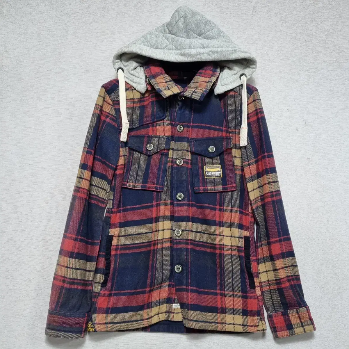 Superdry Check Shirt Hooded Jacket Unisex100ㅡ1231