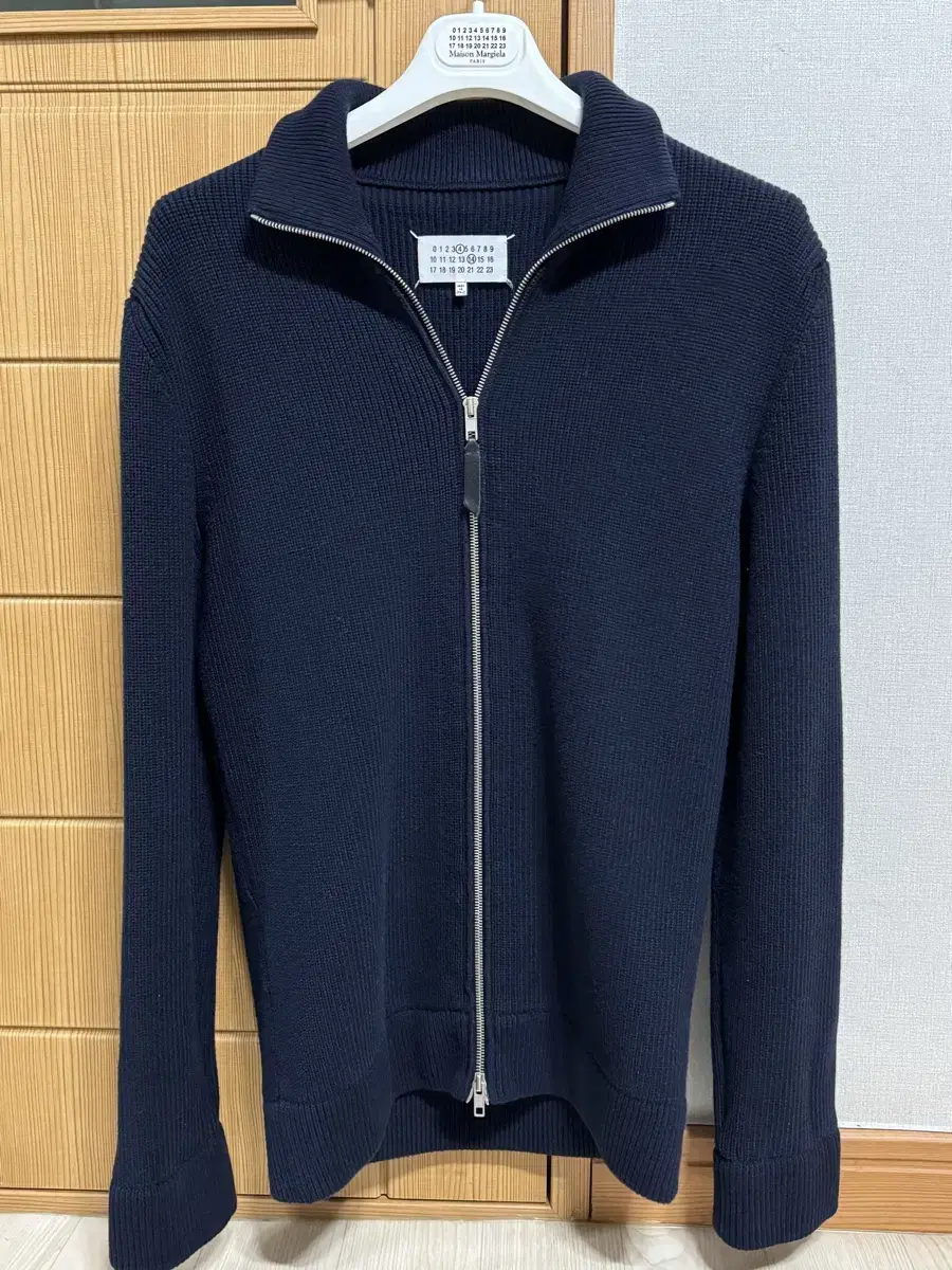 (M) Margiela Knit zip-up cardigan navy