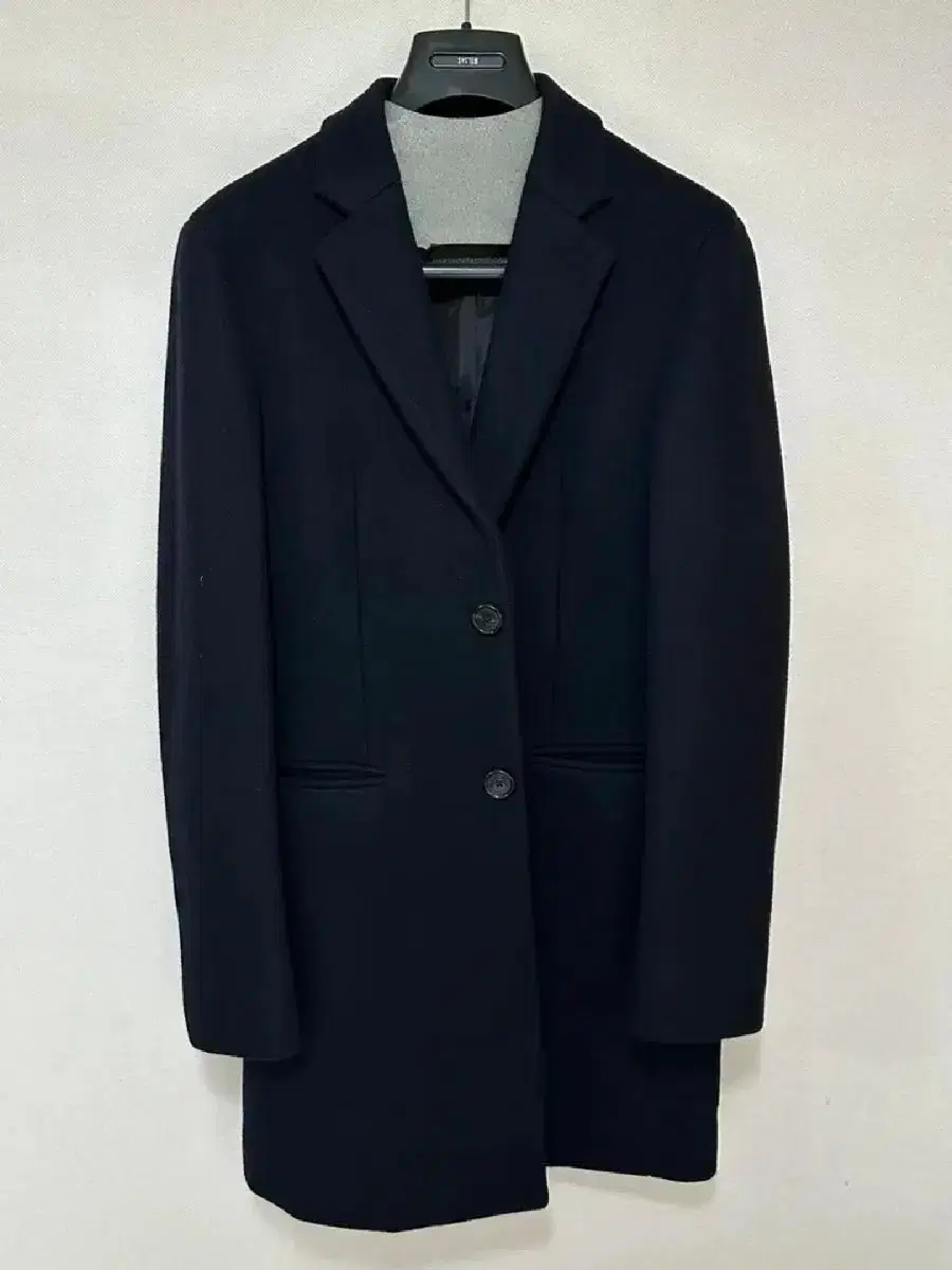 System Homme Woolen Navy Coat (95-Slim100)