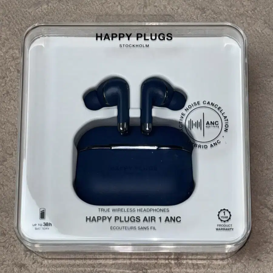 (택포) (미개봉) 해피플러그 에어 1 ANC 블루 happy plugs