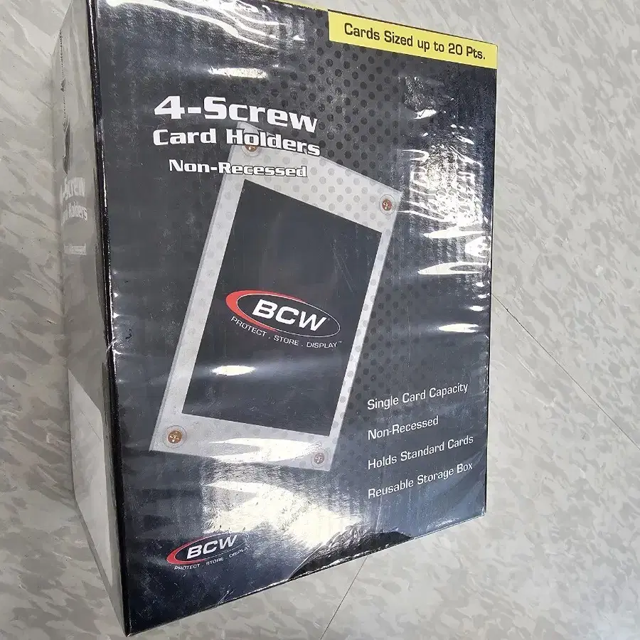 BCW 4screw 싱글 카드 홀더