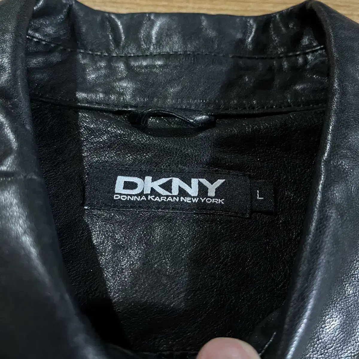 [100] dkny 트러커 가죽자켓