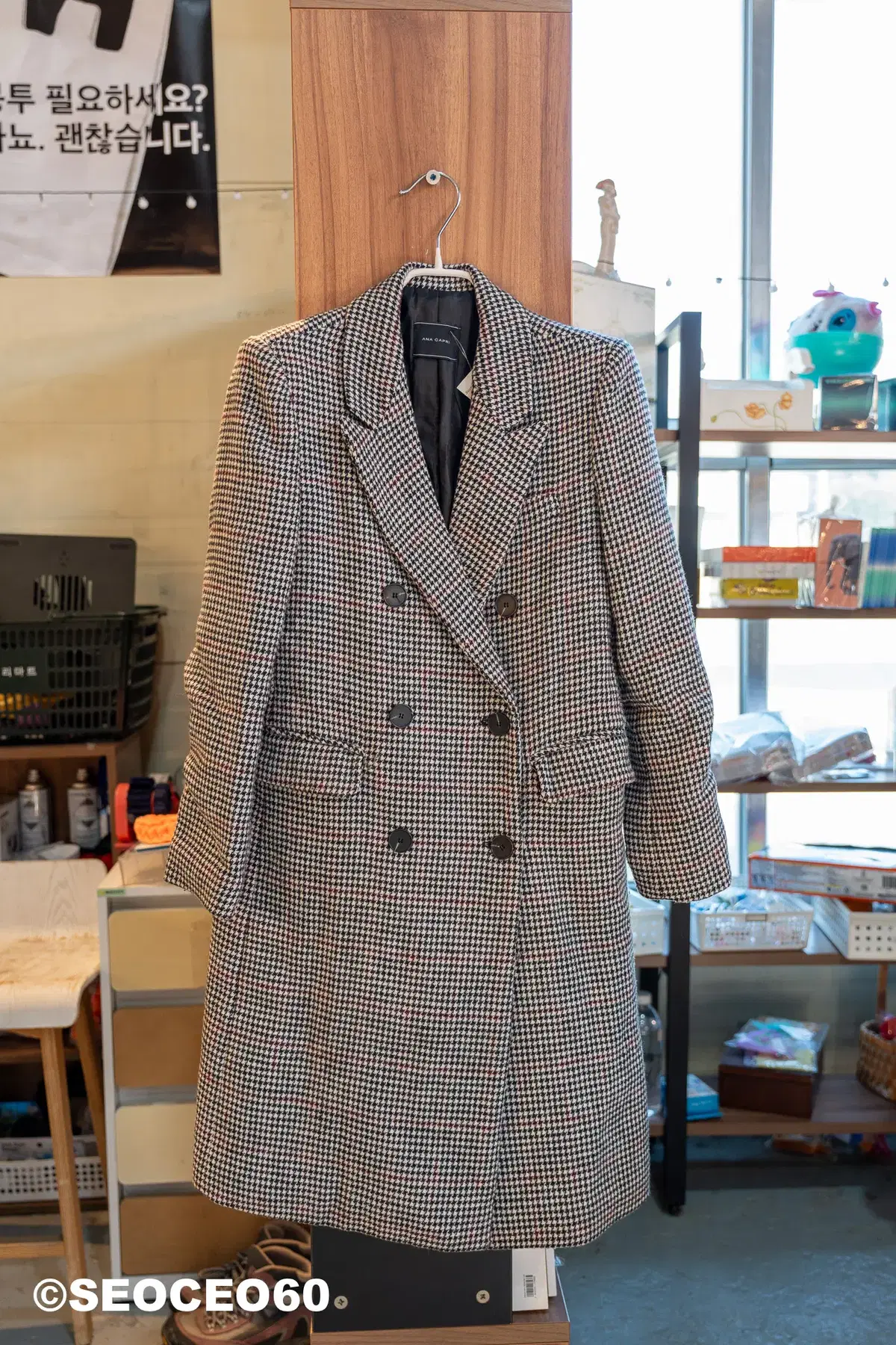 Women's Coat ANACAPRI Check size 85