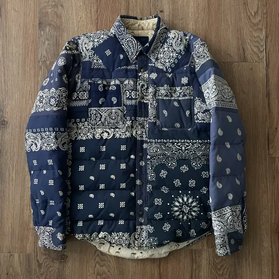 [2] visvim ICT kerchief JKT navy 비즈빔 커치프