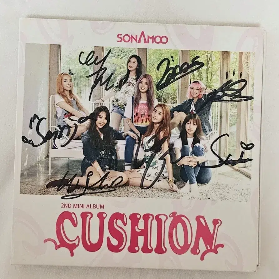 소나무 sonamoo 친필 싸인 쿠션 앨범 cd