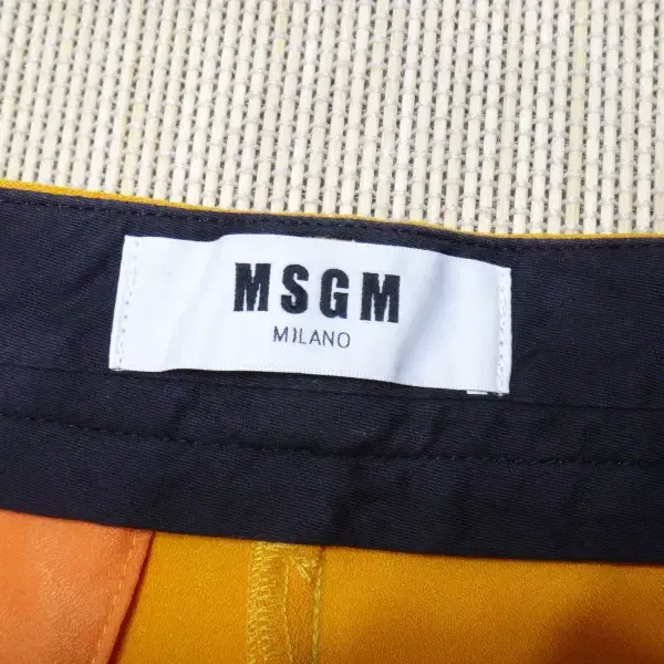 (호칭42) MSGM 밀라노 오렌지색 여성 팬츠