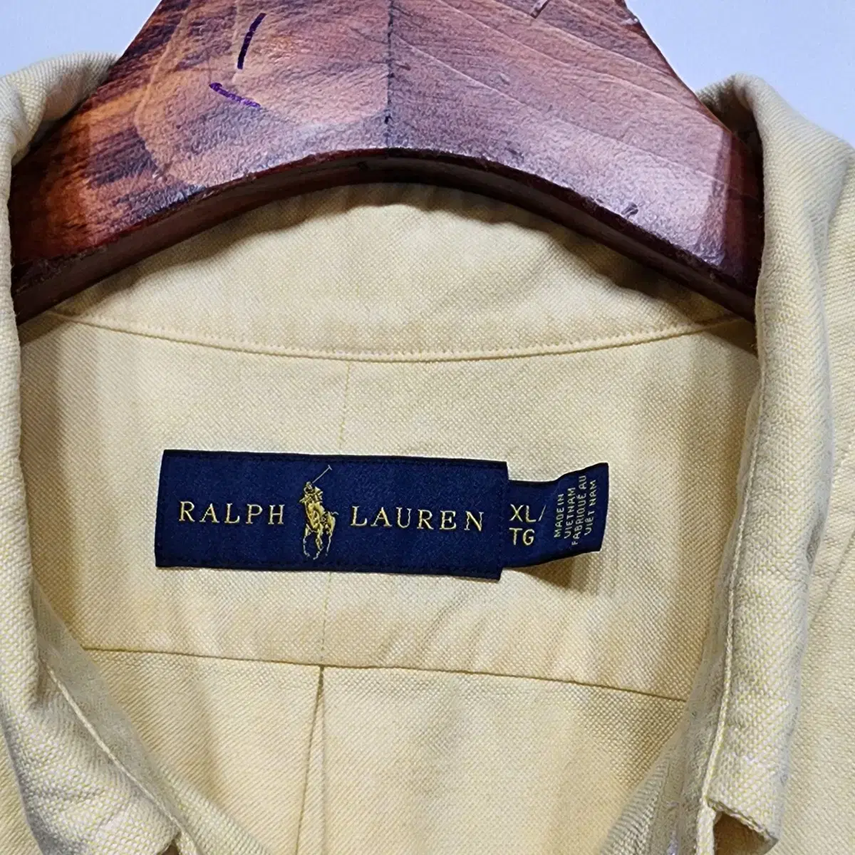 폴로랄프로렌 POLO RALPH LAUREN 옥스포드긴팔셔츠남방옐로우XL