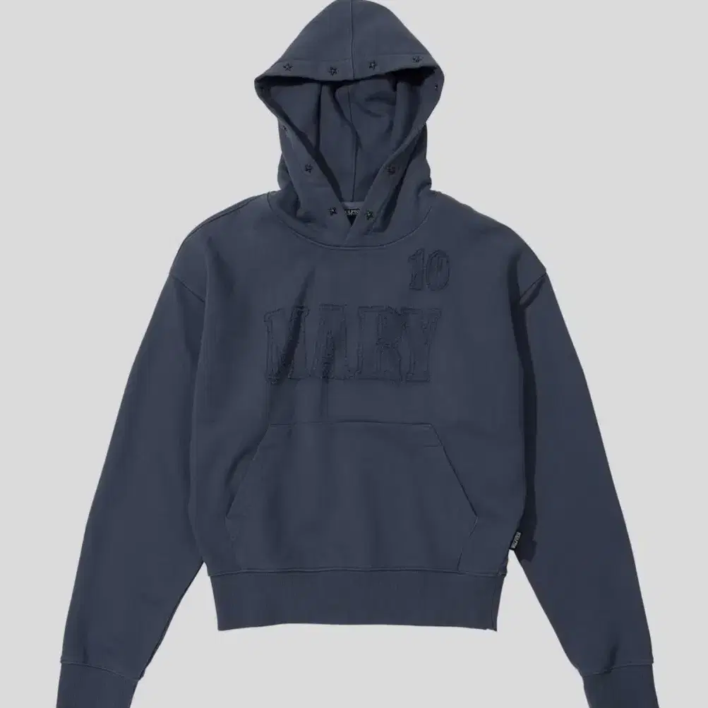 스컬프터 Mary Acid Peel Hoodie Washed Blue