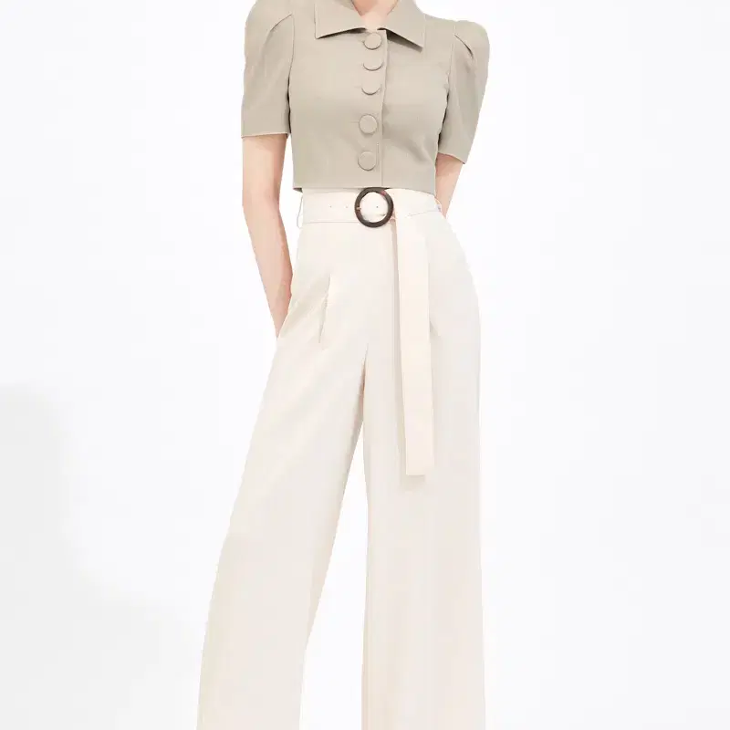 새상품 아보아보 HIGH WAIST WIDE PANTS