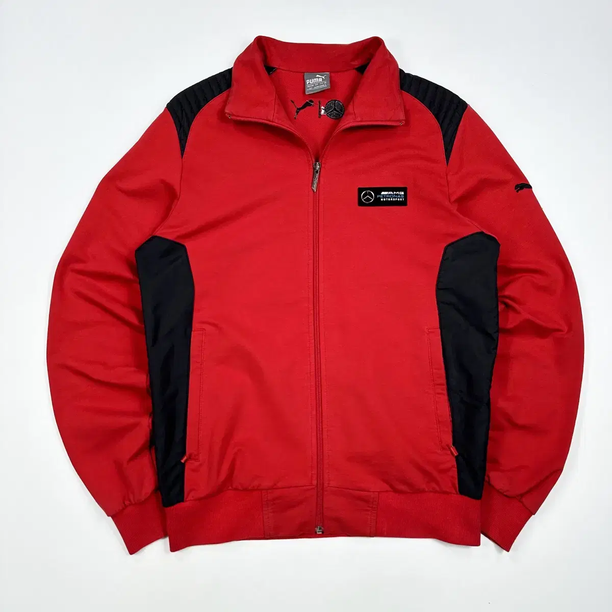 (S) Puma Benz Tracktop Jersey Red Black