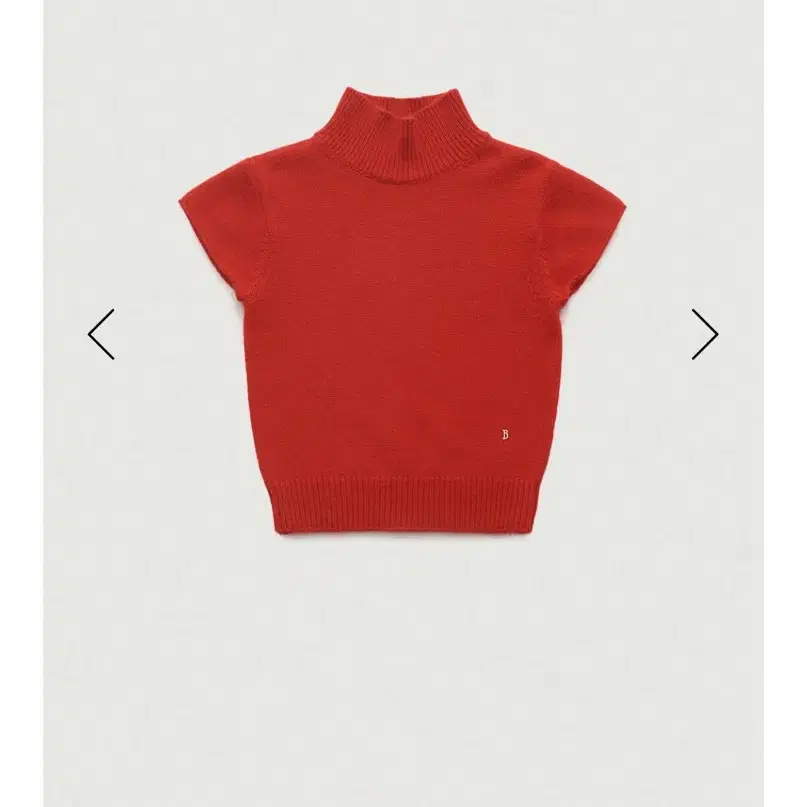 더바넷 Red Angora Half Turtleneck Knit