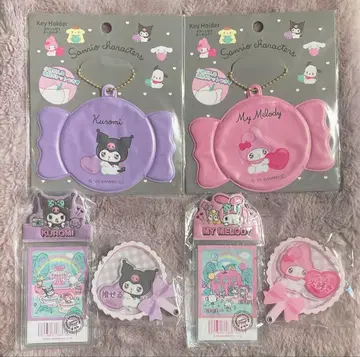 [ 새상품 ] 쿠로미 마이멜로디 메로쿠로 6개 세트 키링 외