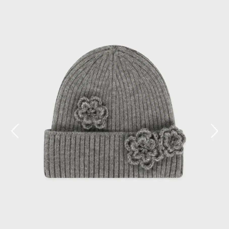 시눈 sinoon Flower Beanie (Melange Grey)